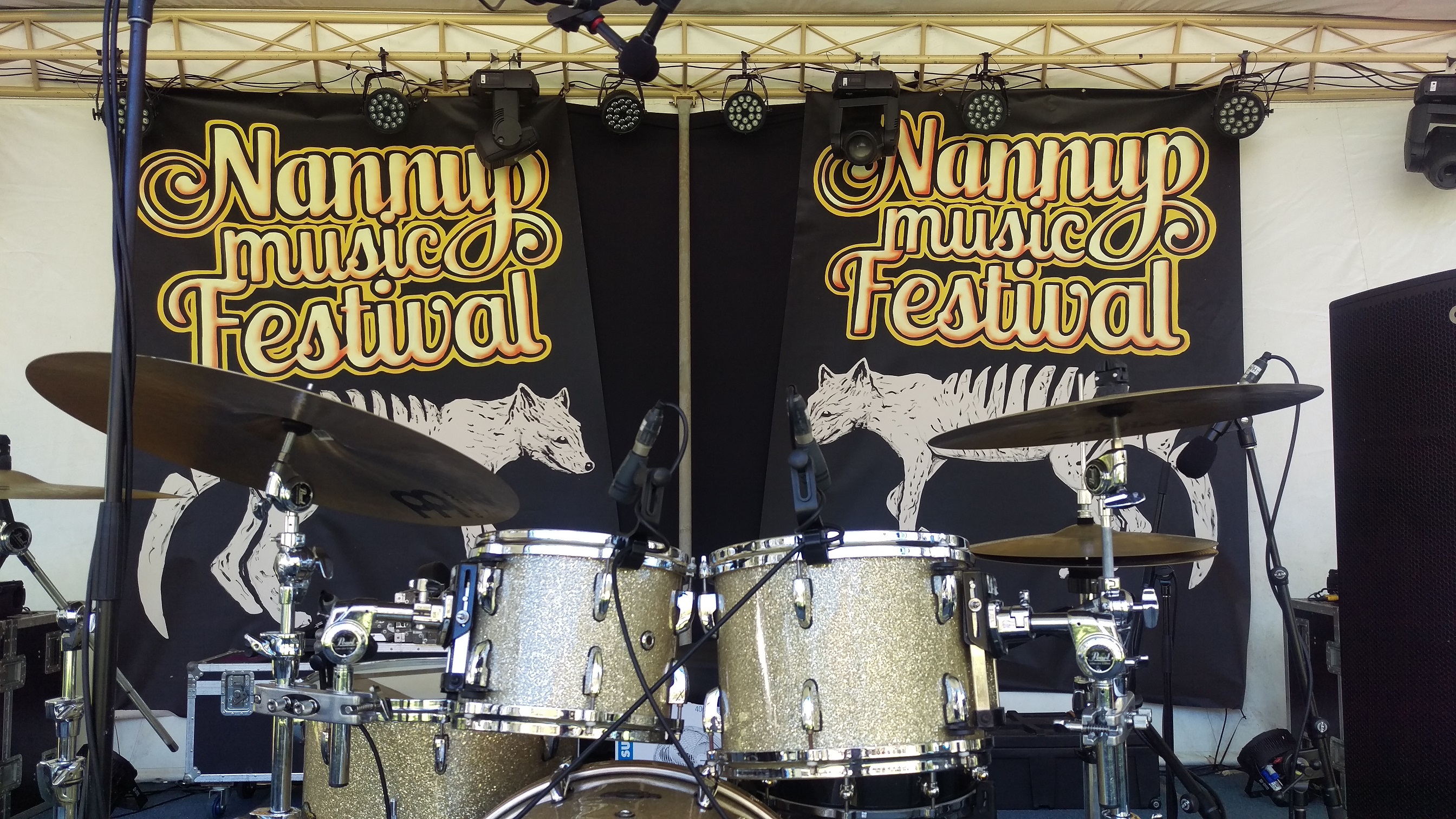 Main stage drums