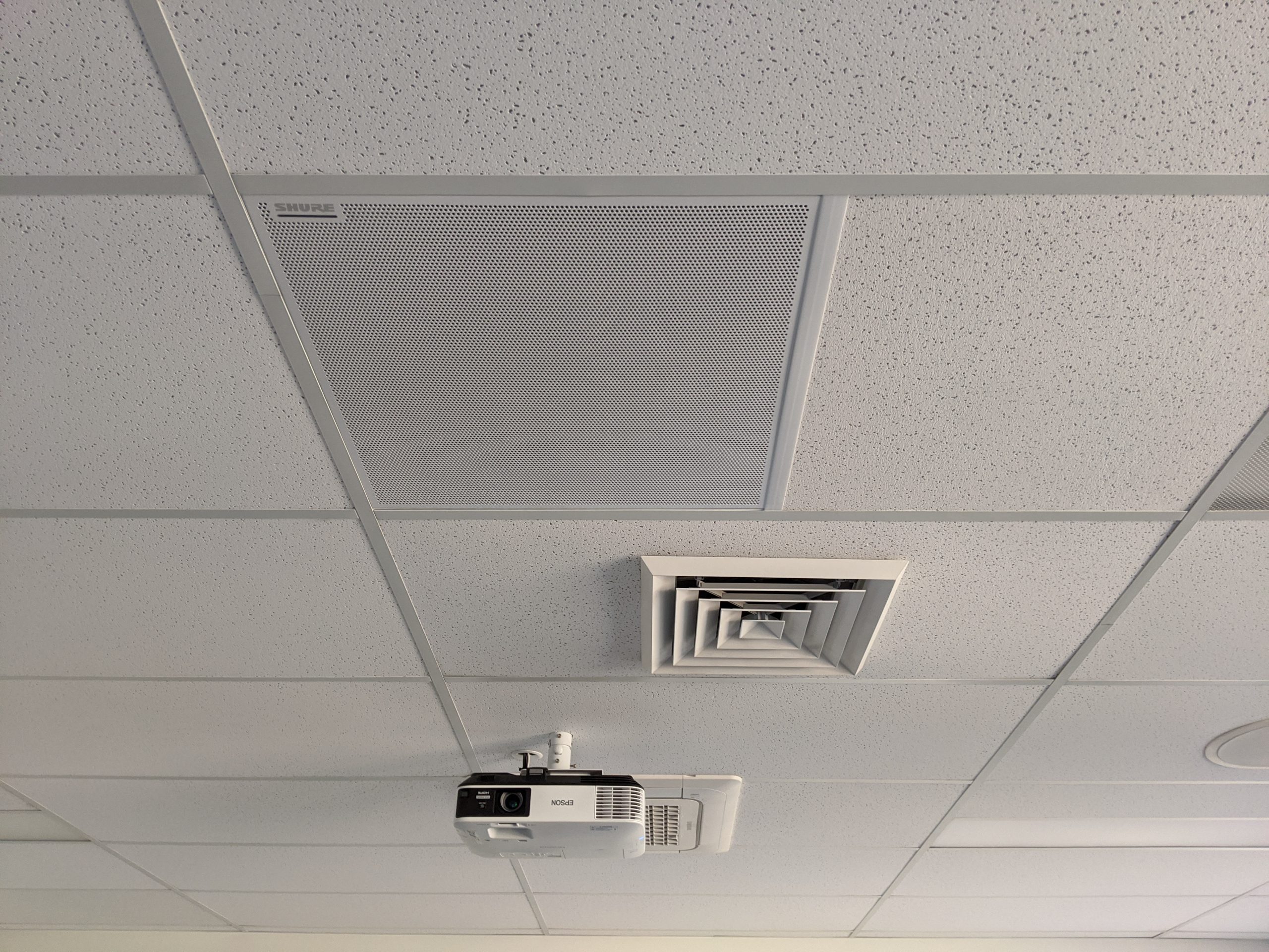 Enable Ceiling mic and projector